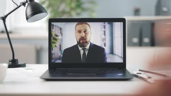 Business People on Video Call