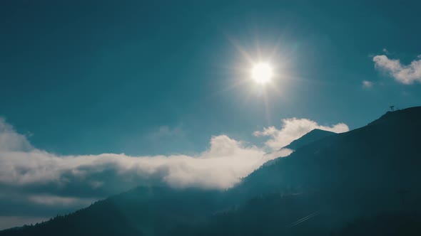 Beautiful Sunset in the Mountains