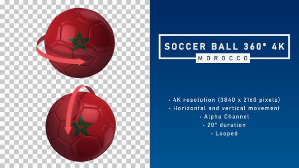 Soccer Ball 360º 4K - Morocco
