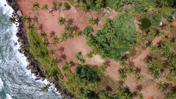 Footage of the Coconut Tree Hill in Mirissa, the Western Province of Sri Lanka