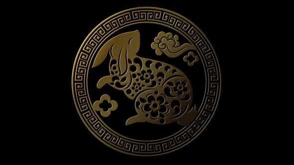 Chinese Astrological Sign Year Of The Rabbit Icon