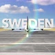 Commercial Airplane Landing Country Sweden - VideoHive Item for Sale
