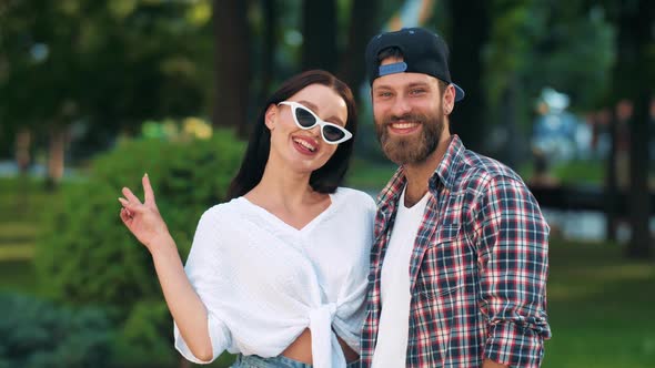 Smiling Couple at the Park alt