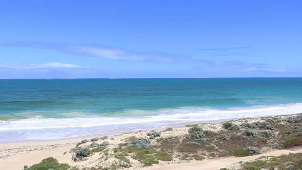Guilderton Beach And Moore River Panoramic Shot, Western Australia alt