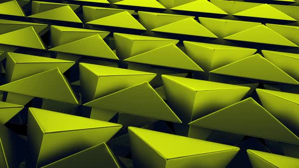 Abstract Moving Pyramids Background Yellow alt