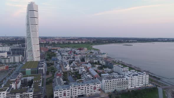 Aerial View of Malmö, Sweden