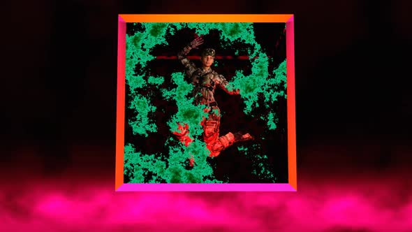 Vj Loops Warrior Girl In A Cube 02 alt