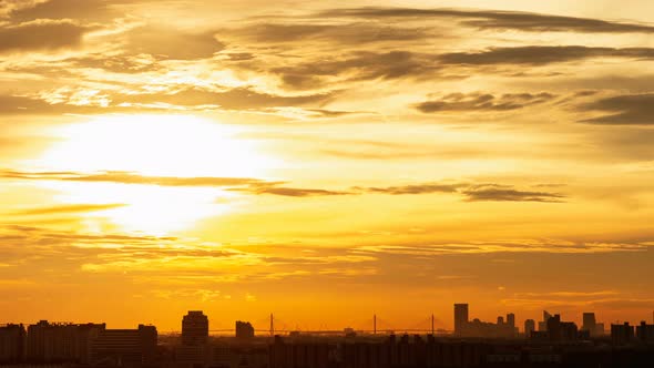 Time lapse landscape sunset sunrise and twilight cloudy sky on morning and evening alt