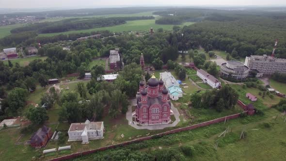 Lukino Village and Cathedral of Ascension, Aerial View alt
