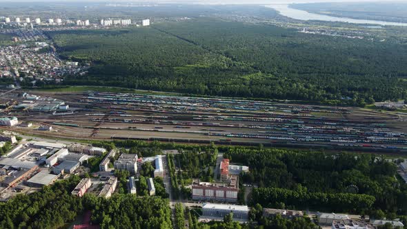 Railway Depot From the Air
