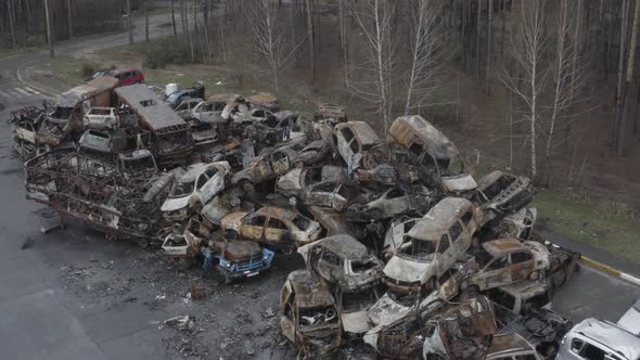 Irpin Ukraine  22 04 2022 Evidance of Russian War Crimes alt