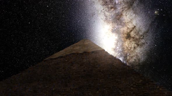 Great Pyramid Of Giza Milkyway Timelapse, Motion Graphics | VideoHive