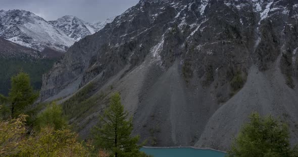 Timelapse of Epic Clouds in Mountain Valley Autumn Time alt