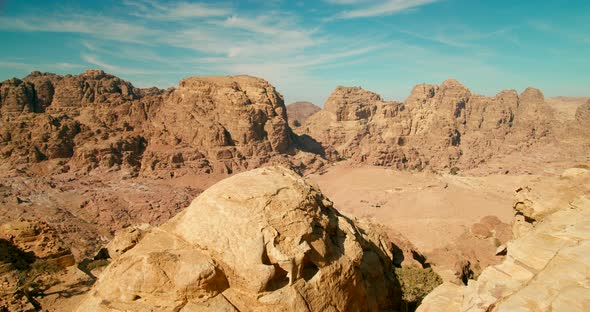 Wadi Al Farasa  Valley in Petra in Jordan Middle East