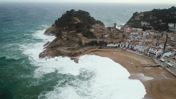 Tossa De Mar Castle In Spain