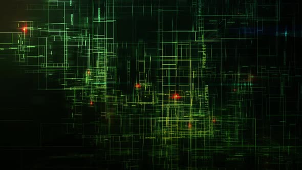 Hi-Tech Green Digital Abstract  alt