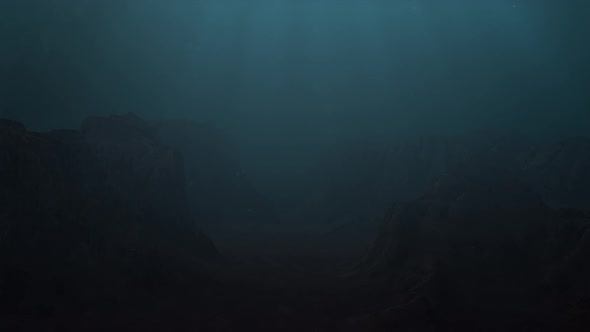 Murky Deep Water and Canyon for VFX Compositing