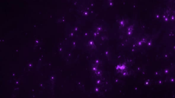 Divine Purple and Violet Ethereal Abstract Magic Plasma Loop Background with Copy Space