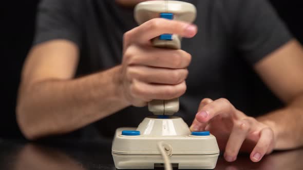 Young Man Playing Video Game alt