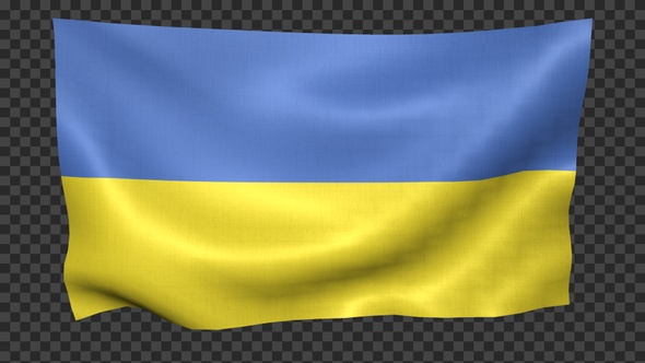 Ukraine Flag Waving Looped alt