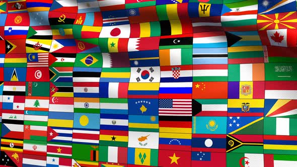 Flag of Flags 4K by bourjart | VideoHive