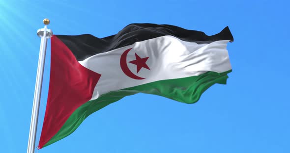 Sahrawi Arab Democratic Republic Flag alt
