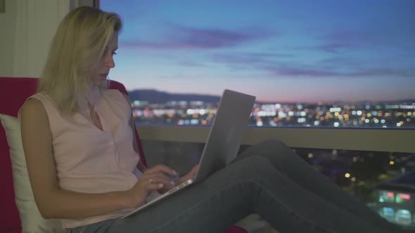 Working On A Laptop alt