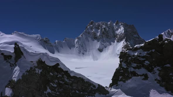 Aerial shot of Mazeri mountain Zemo Svaneti National Park, Georgia