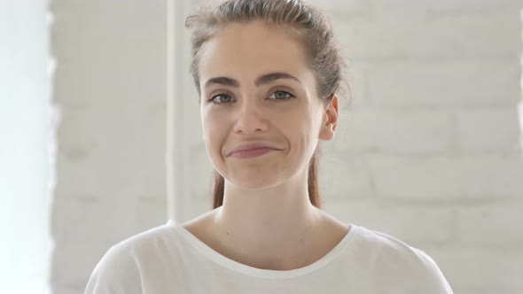 Yes, Young Woman Accepting Offer alt