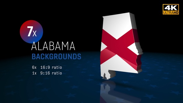 Alabama State Election Backgrounds 4K - 7 Pack