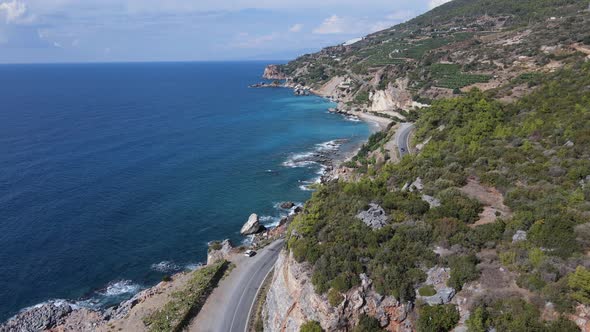 Turkey Mountain Coastline  Shore Mediterranean Sea alt