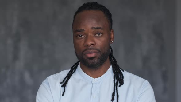 African American Man Portrait. alt