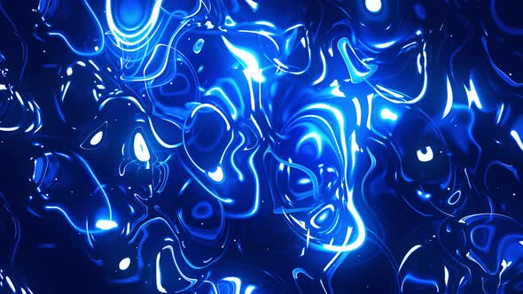 Deep Blue Luminous Fluid