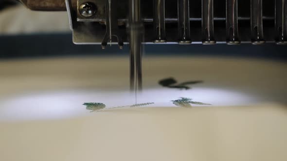Operation of an Industrial Robotic Sewing Machine.