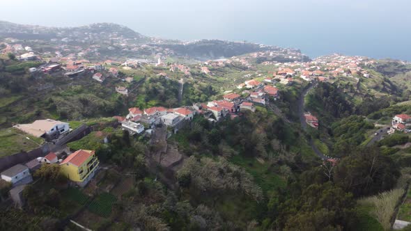 Sea views looking down into Ponta Do Sol in Madeira. Shot on DJI. alt