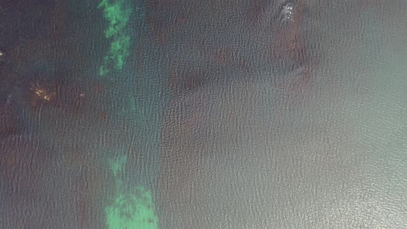 Aerial View of the Reef By Carrickfad at Narin Beach By Portnoo County Donegal, Ireland alt