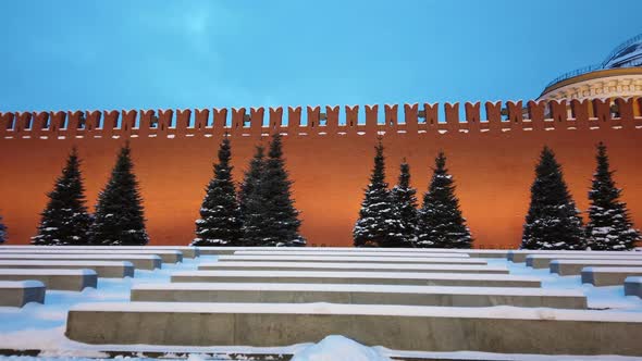Panorama of the Moscow Kremlin and the Kremlin Wall