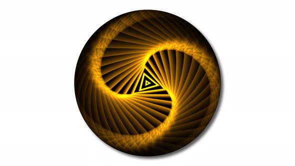 Stripy line attached on a sphere. Stripy sphere animated on white background. Vd 963 alt