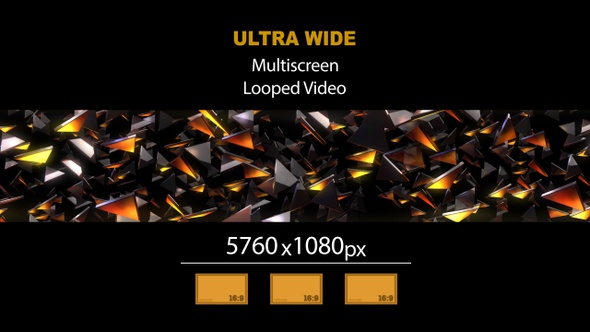 Ultra Wide HD Glass Fragments 01