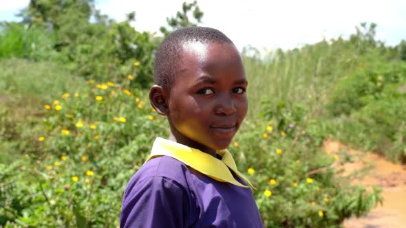 African Child Looking at Camera alt