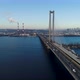 Aerial View of the City Traffic in the Bridge - VideoHive Item for Sale