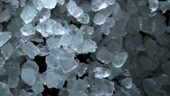 Super Slow Motion Shot of Exploding Crushed Ice Towards Camera at 1000Fps alt