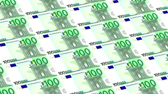 100 Euro Note Money Loop Background 4K 06