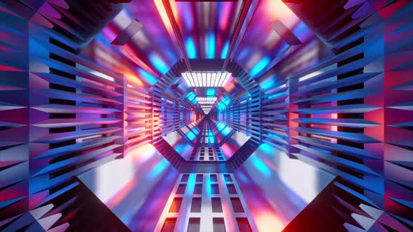 Animation of a Science fiction Tunnel	