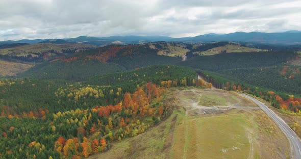 Carpathians mountains autumn