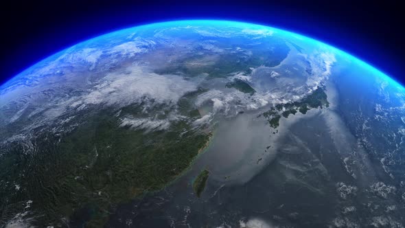 Earth From Space East Asia