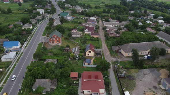 Aerial View of Rural Roads