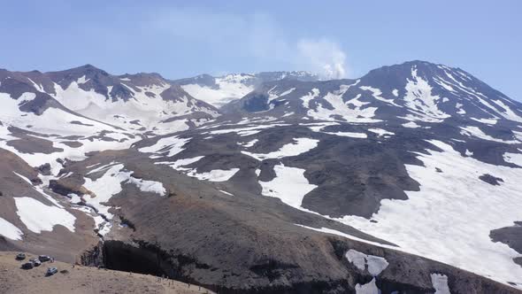 Dangerous Canyon Near the Mutnovsky Volcano in Kamchatka