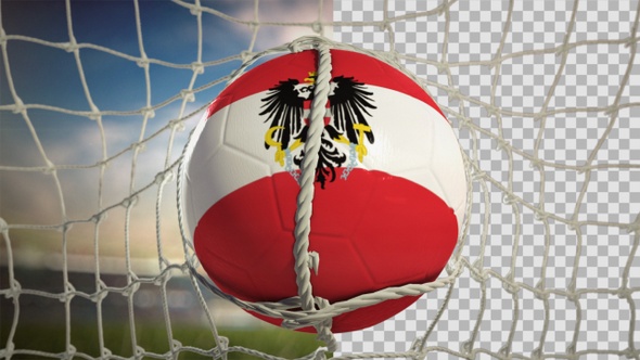 Soccer Ball Scoring Goal Day Frontal   Austria