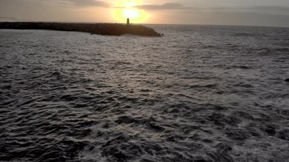 Lighthouse at Sunset